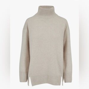 VINCE 100% Cashmere NWT $465 Turtleneck Sweater in Heather Marble